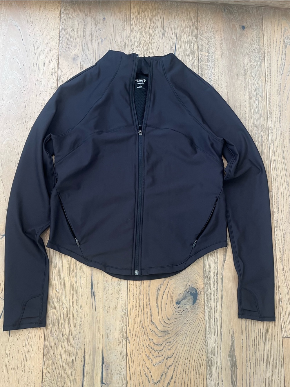 Old Navy Powersoft Athletic Jacket Zip up Women Small Black